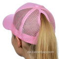 Mesh Sports Baseball Trucker Cross Custom Ponytail Hut